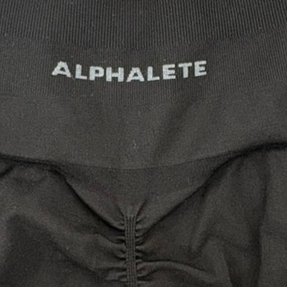 Alphalete Amplify Gravity Black Seamless Biker Shorts Medium - Picture 4 of 4